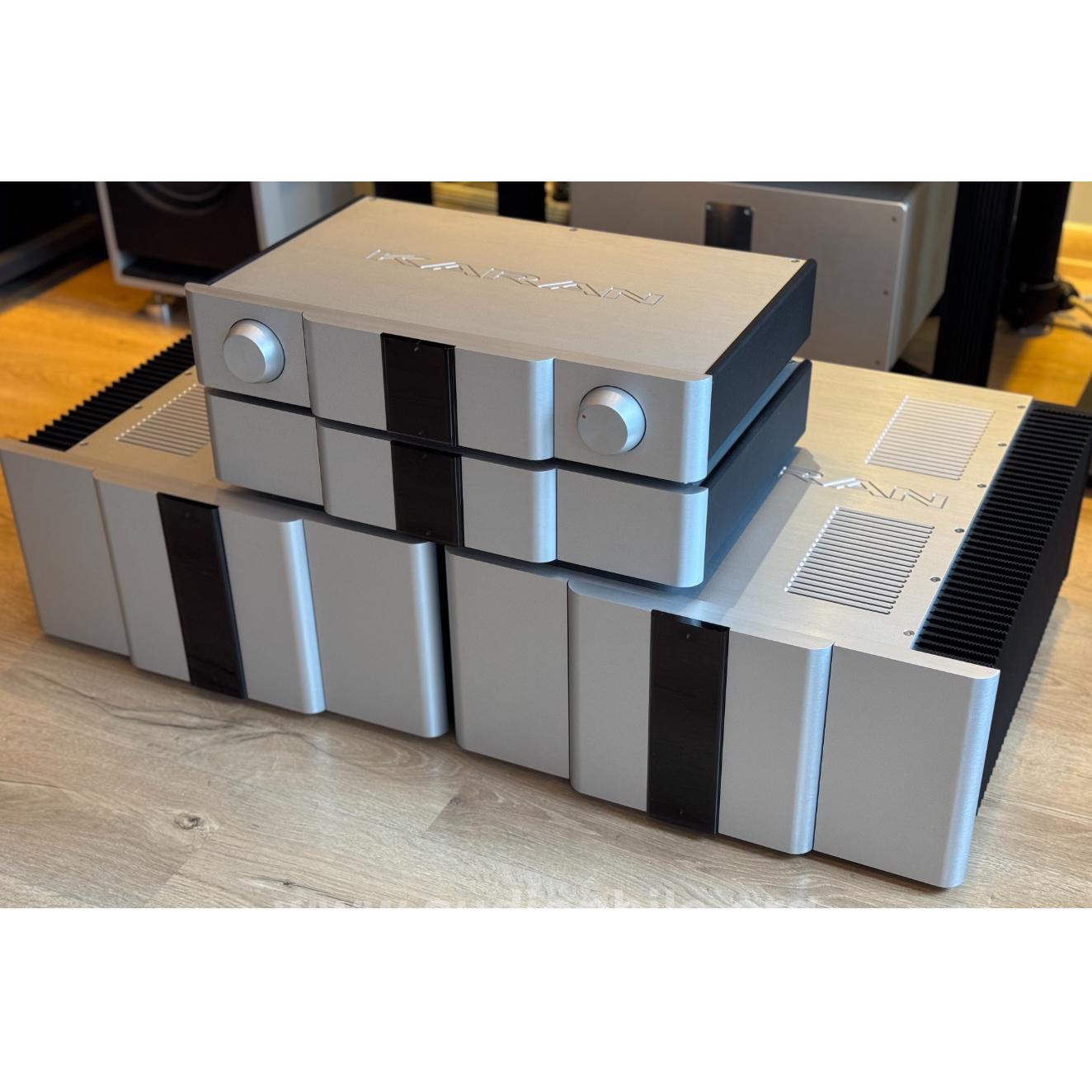 Karan acoustic kam 2000 monoblock power & kal ref mk3 preamp