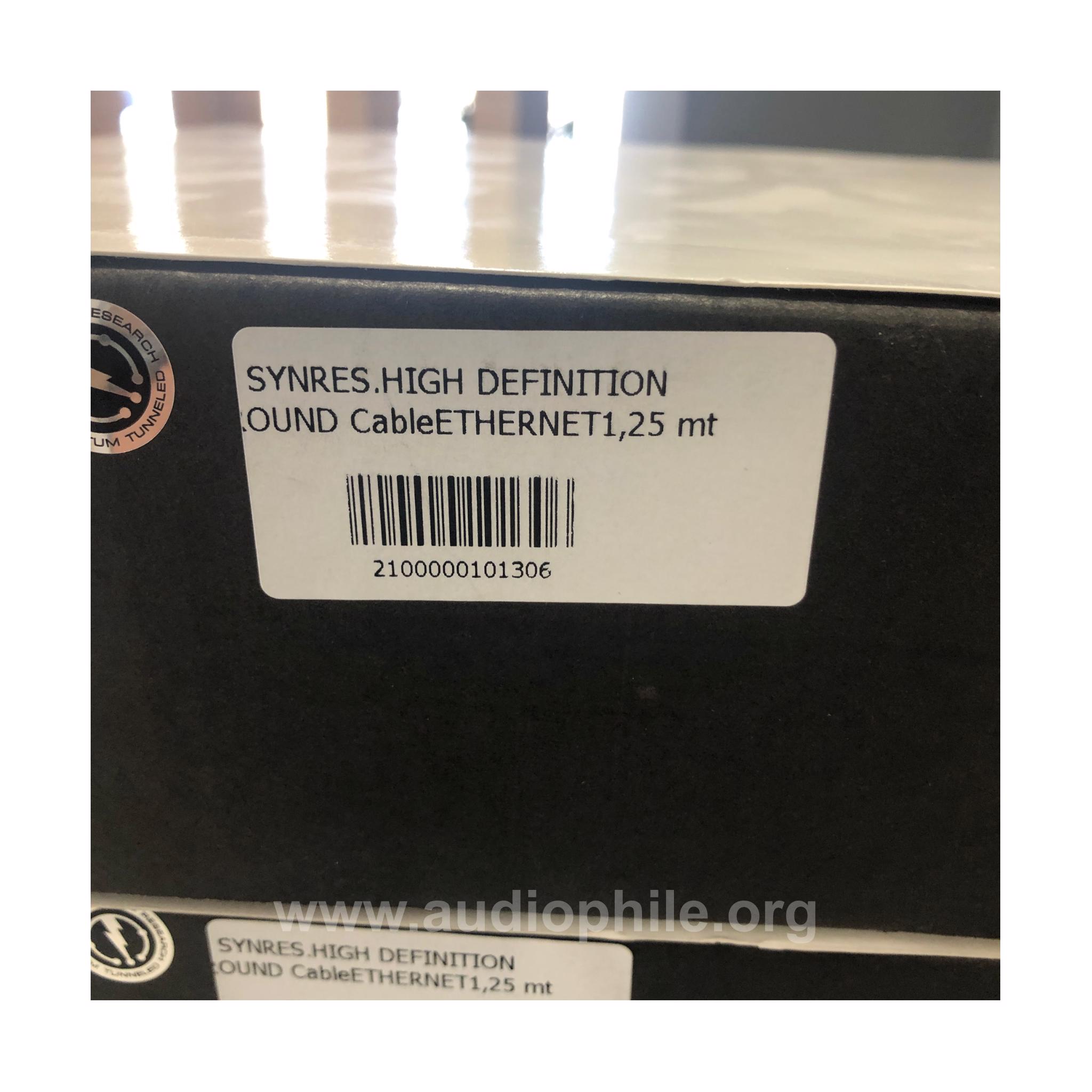 Synergistic research high definition ground cable ethernet 1.25 mt
